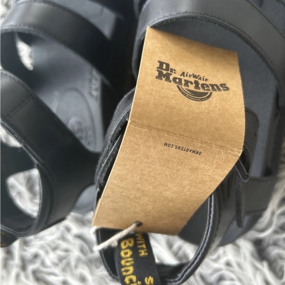 NWT Doc Martens BLAIRE Hydro Platform Strap Black Sandals Size Men 7 Women 8. - Picture 7 of 8